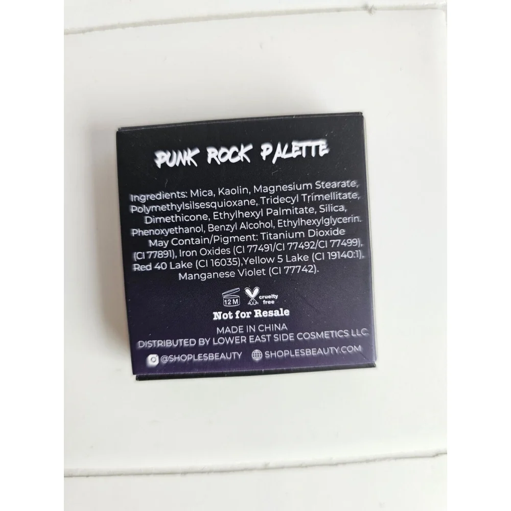 LES Lower East Side Punk Rock Eyeshadow Palette (4 Colors)